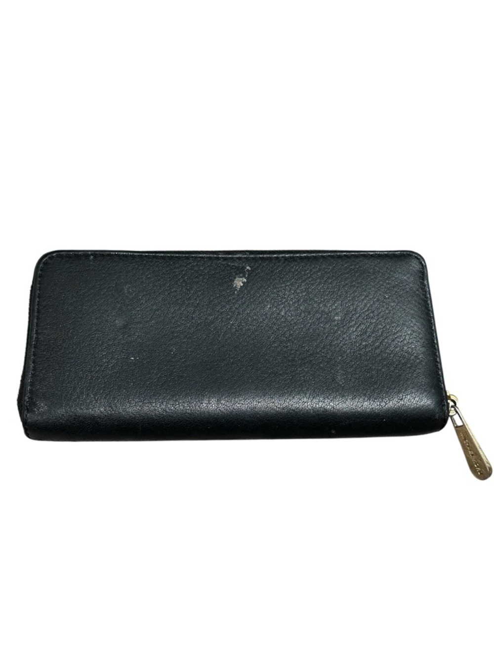 Michael Kors Black Leather Zip Wallet with Gold Hardware - Picture 2 of 5